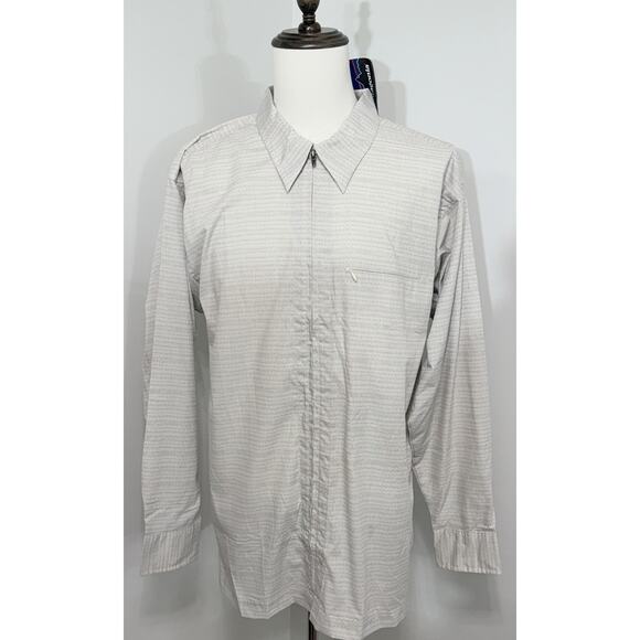 NEW Patagonia Sideburn Zip Up Long Sleeve Organic Cotton Shirt XL VINTAGE 2006 - Picture 1 of 8